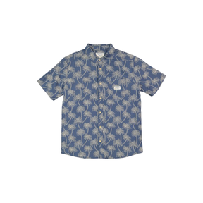 RVCA RVCA Men's Exoctica Short Sleeve - Dark Denim Dark Denim M Mens Button Up Short Sleeve Shirts