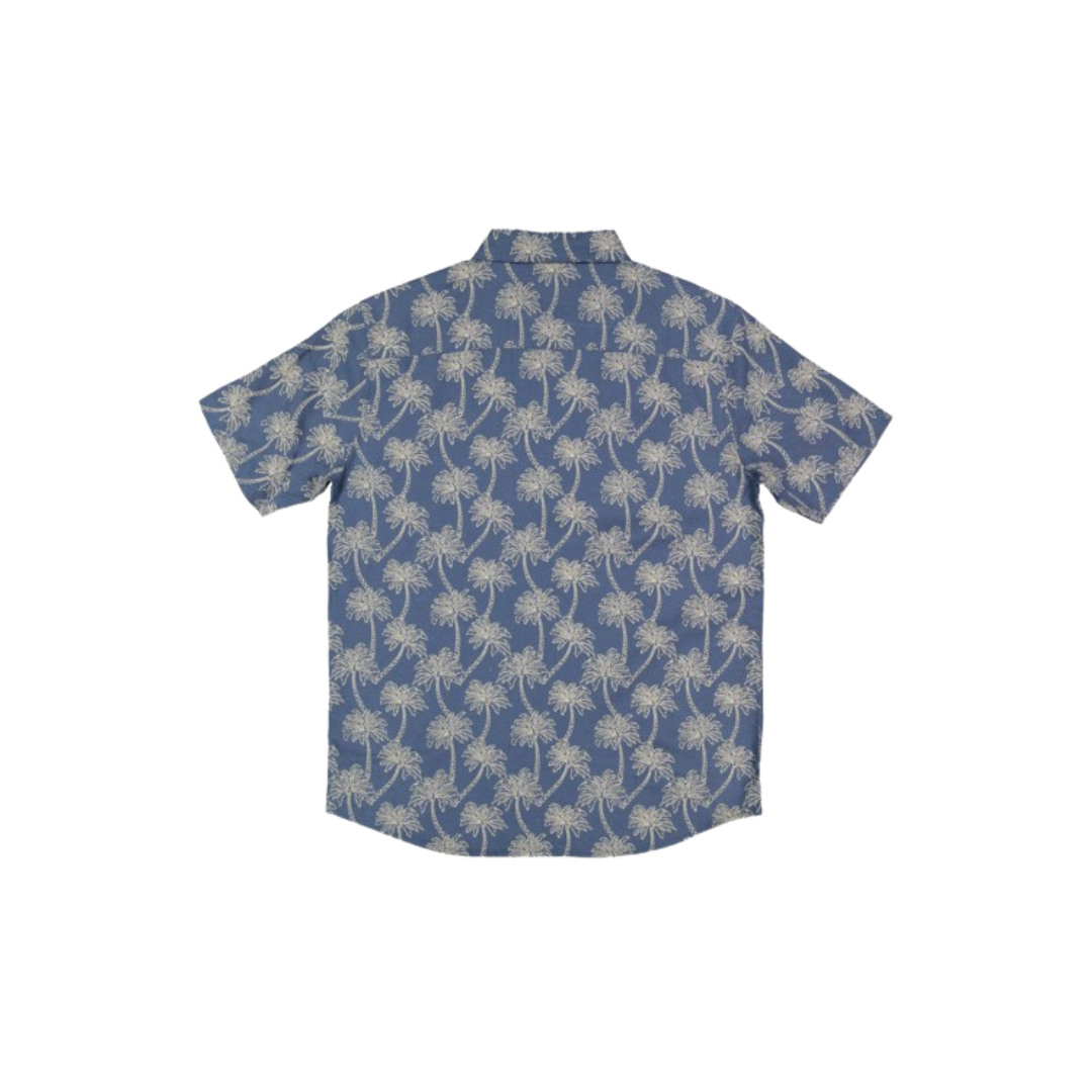 RVCA RVCA Men's Exoctica Short Sleeve - Dark Denim Dark Denim M Mens Button Up Short Sleeve Shirts