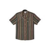 RVCA RVCA Men's Exoctica Stripe Short Sleeve - Sage Leaf Sage Leaf M Mens Button Up Short Sleeve Shirts