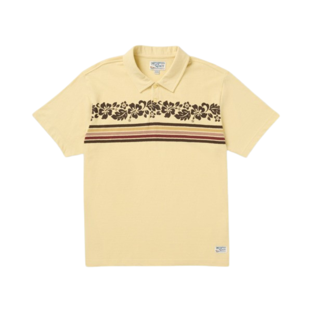 RVCA RVCA Men's Cutback Polo - Butter Butter M Mens T-Shirts