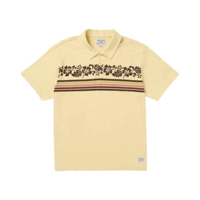 RVCA RVCA Men's Cutback Polo - Butter Butter M Mens T-Shirts