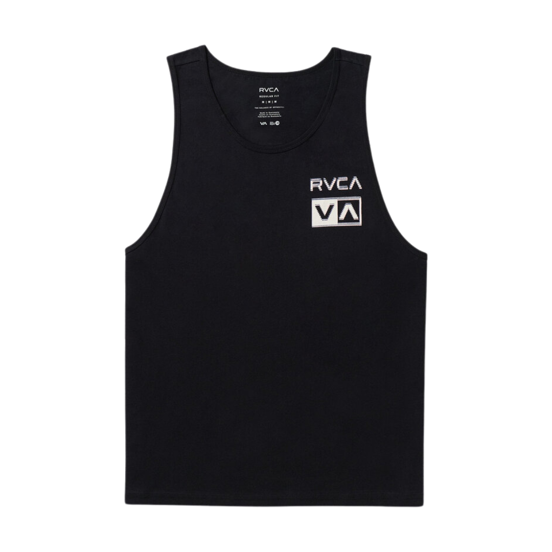 RVCA RVCA Men's Glitch Tank - Black Black S Mens Sleeveless Shirts