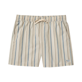 RVCA RVCA Men's Exotica Seersucker Elastic 17" - Light Khaki Light Khaki S Mens Elastic Swim Trunks