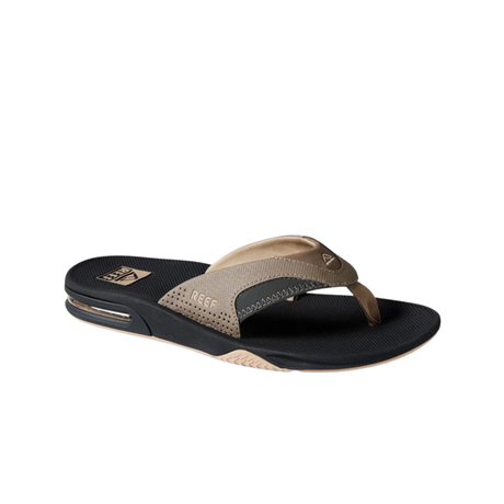 Reef Reef Men's Fanning Sandal - Fossil/Raven Fossil/Raven 9 Mens Sandals Flip Flop 5 to 11