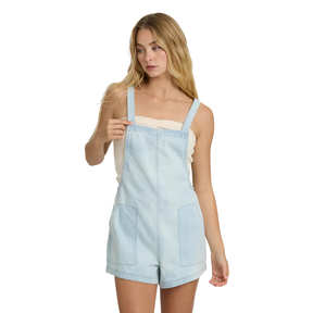 Billabong Billabong Women's Beach Crush Denim Overall Blue Mist S Womens Rompers