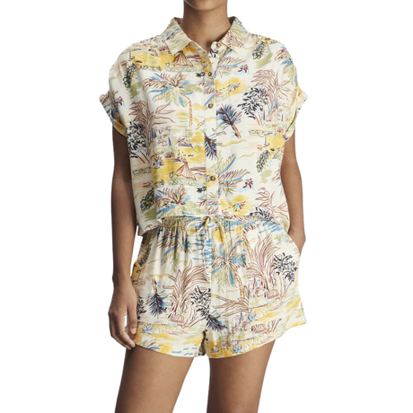Hurley Hurley Women's Safari Scene SS Off White S Womens T-Shirts