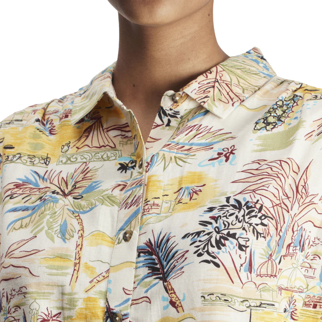 Hurley Hurley Women's Safari Scene SS Off White S Womens T-Shirts