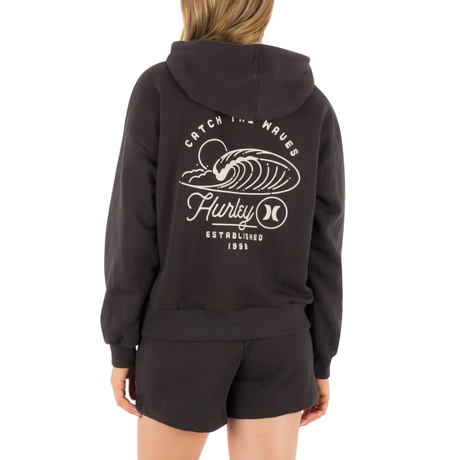Hurley Hurley Women's Surfbound Hoodie Off Black S Womens Pull Over Hoodies
