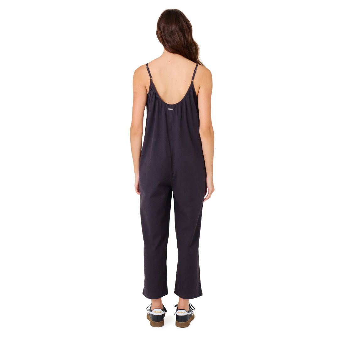 Hurley Hurley Women's New Heights Jumpsuit Off Black S Womens Rompers