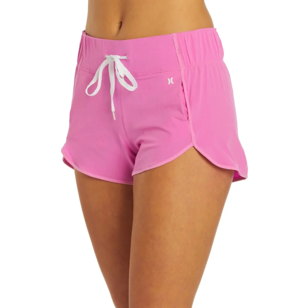 Hurley Hurley Aquas Solid 2.5' Board Short - Fuchsia Fuchsia XS Womens Board shorts