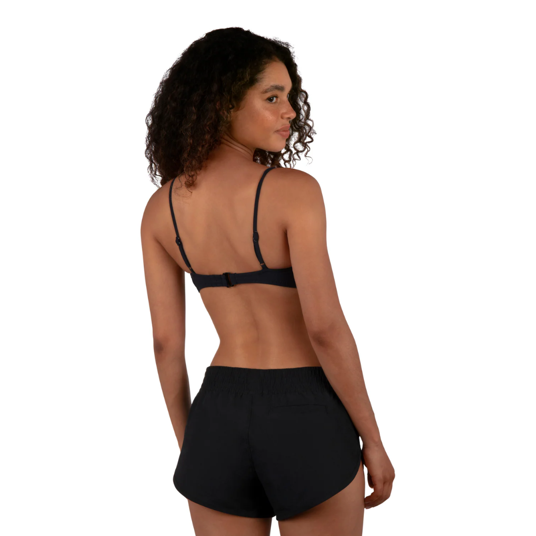 Hurley Hurley Solid Beachrider 2.5" Boardshorts - Black Black S Womens Board shorts