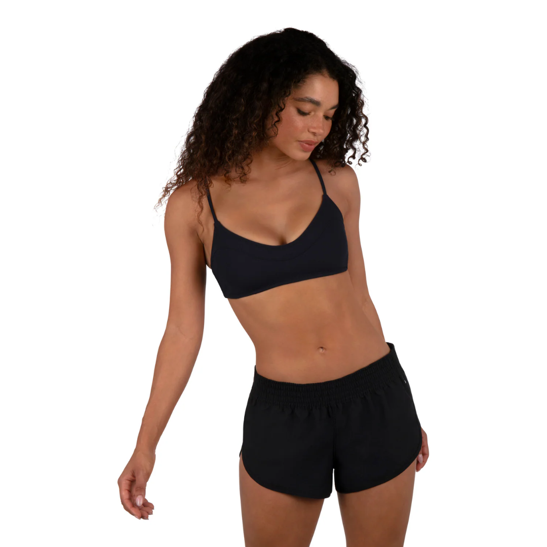 Hurley Hurley Solid Beachrider 2.5" Boardshorts - Black Black S Womens Board shorts