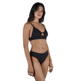 Hurley Hurley Women's Solid Bralette Swim Top - Black Black S Womens Bikini Tops