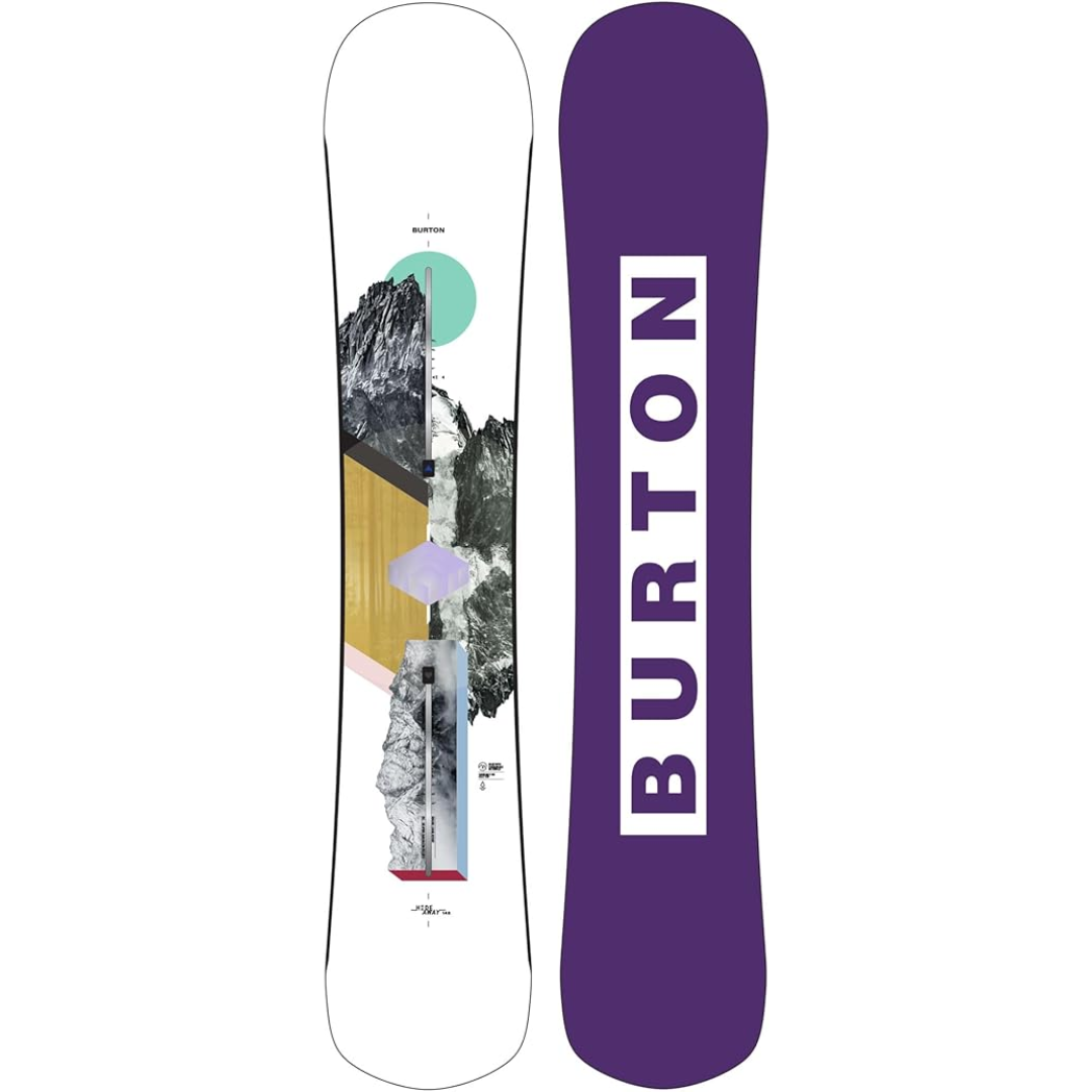 Burton Women's Hideaway Rocker Snowboard - Multi Multi 140 (235WW) Womens Snowboards