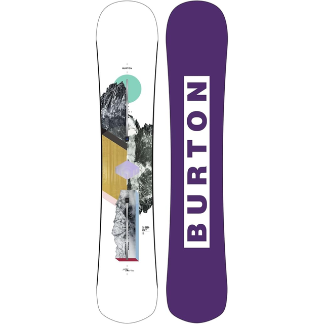 Burton Women's Hideaway Rocker Snowboard - Multi Multi 140 (235WW) Womens Snowboards
