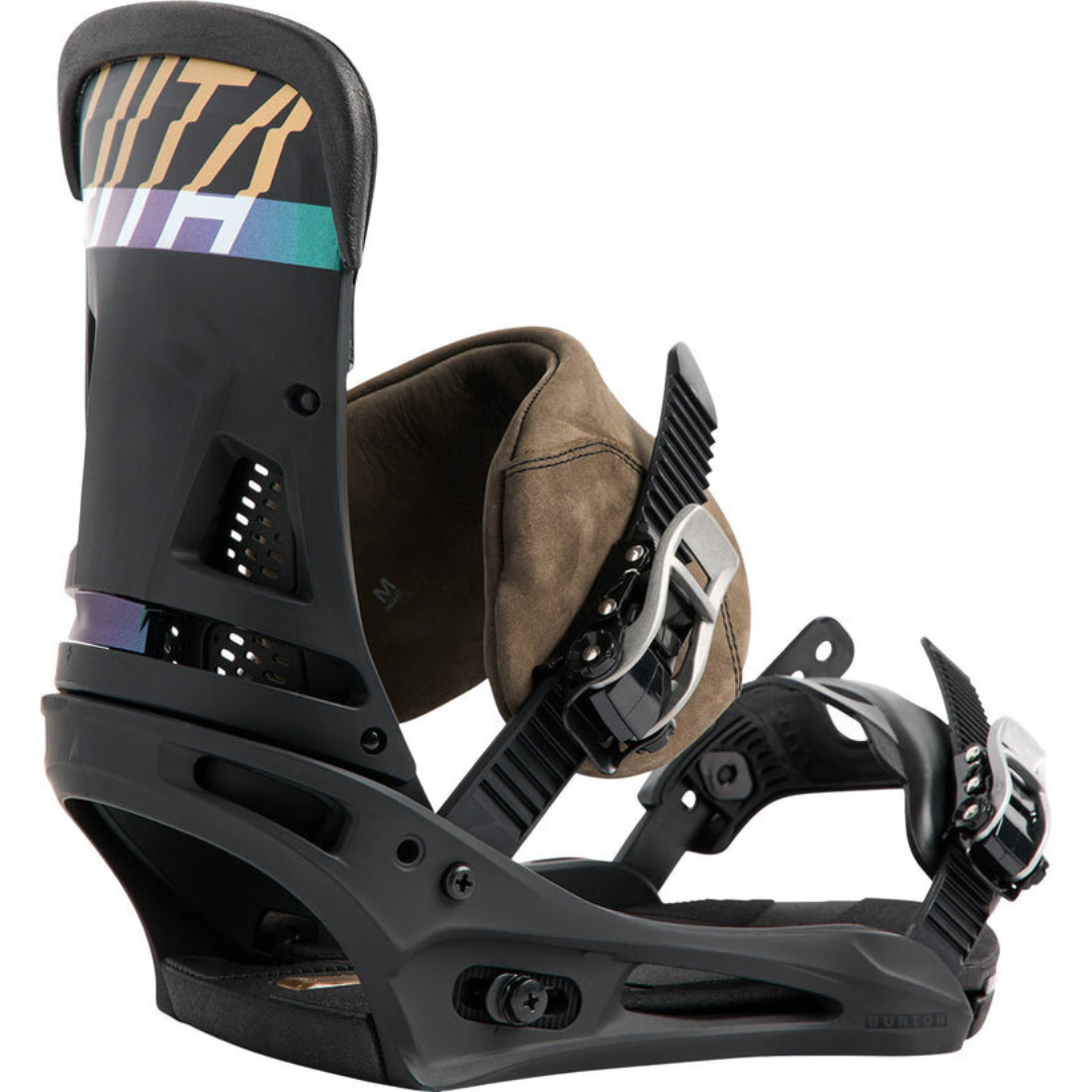 Burton Burton - Men's Malavita Re:Flex Snowboard Bindings - Black Black M Mens Snowboard Bindings
