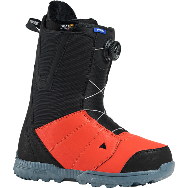 Burton Burton - Men's Moto BOA® Snowboard Boots - Black / Fiesta Red Black / Fiesta Red 9 Mens Boa Snowboard Boots 6 to 15 US Mens size