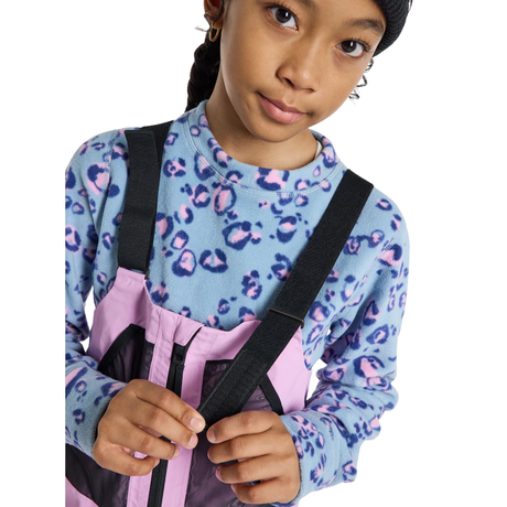 Burton Burton Kids' Outbeam 3L Bib Pants - Orchid Purple / True Black Orchid Purple / True Black M Youth Girls Snow pants Bib