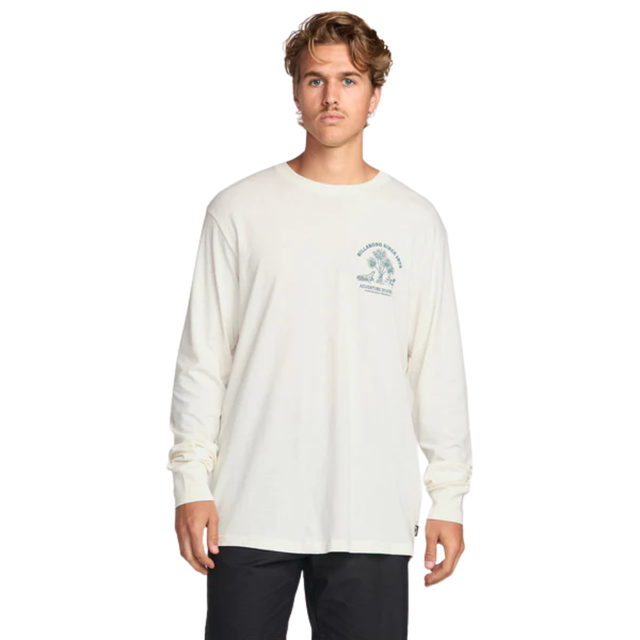 Billabong Billabong Men's Dusty Road Adiv LS Tee Off White S Mens Long Sleeve T-Shirts