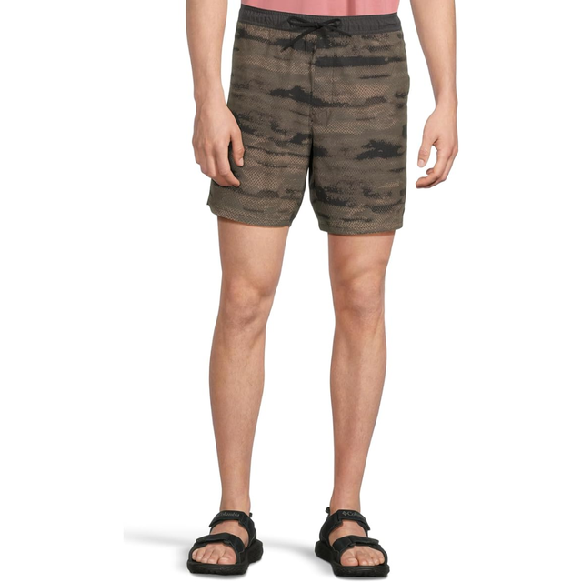 Billabong Billabong Men's Surftrek Perf Elastic Hybrid Shorts Dark Military S Mens Hybrid Land and Sea Shorts