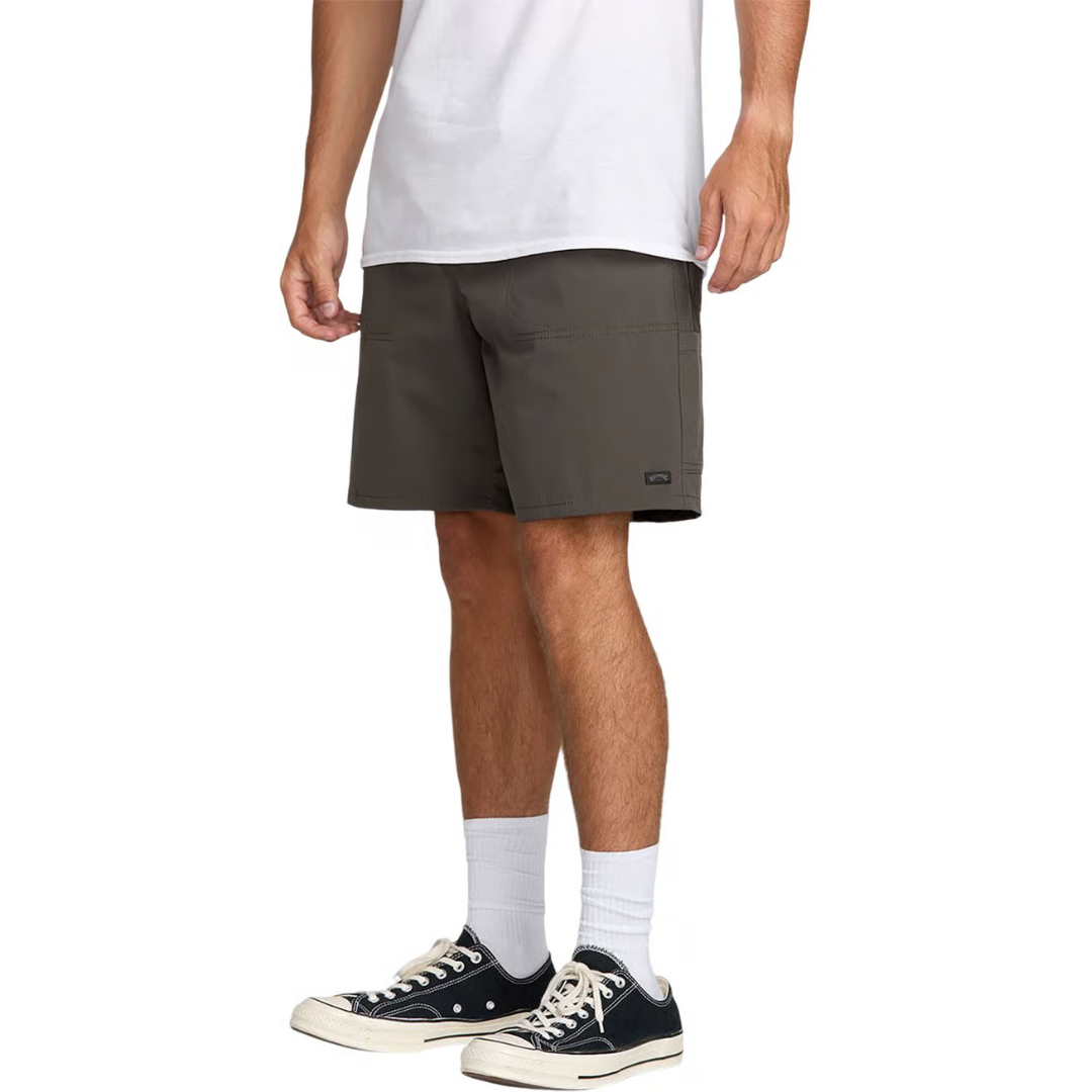 Billabong Billabong Men's Surftrek Utility Elastic Hybrid Shorts Rose Ave S Mens Hybrid Land and Sea Shorts