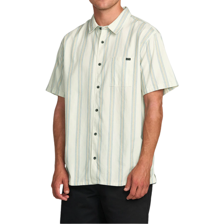 Billabong Billabong Men's Sundays Jacquard SS Soil S Mens Button Up Short Sleeve Shirts