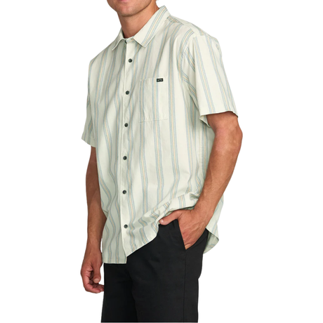 Billabong Billabong Men's Sundays Jacquard SS Soil S Mens Button Up Short Sleeve Shirts