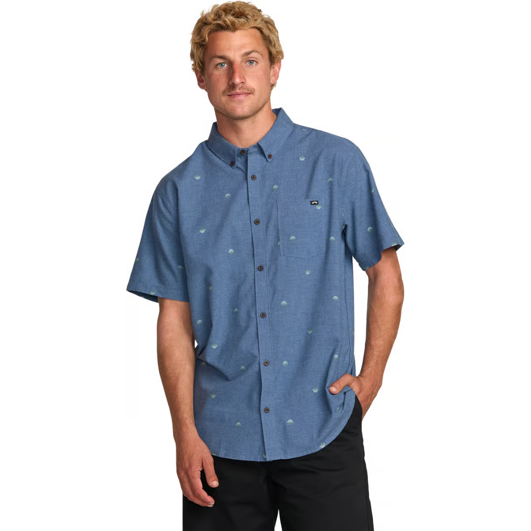 Billabong Billabong Men's All Day Jacquard SS SATELLITE S Mens Button Up Short Sleeve Shirts