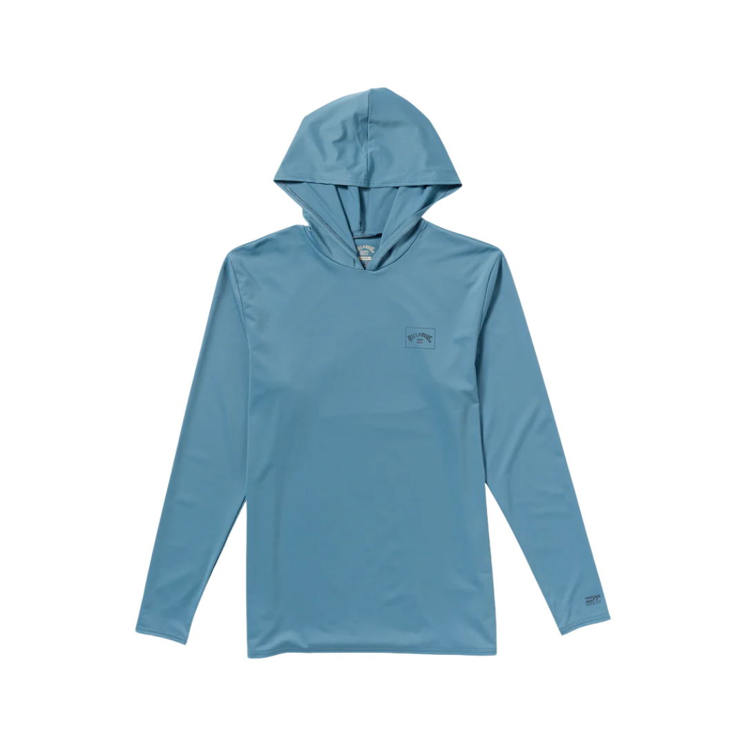 Billabong Billabong Men's Arch Mesh LS Hood Bay Blue M Mens Long Sleeve T-Shirts