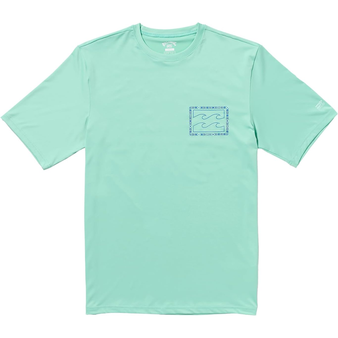 Billabong Billabong Men's Crayon Waves LF SS Tee BLUE DANUBE S Mens T-Shirts