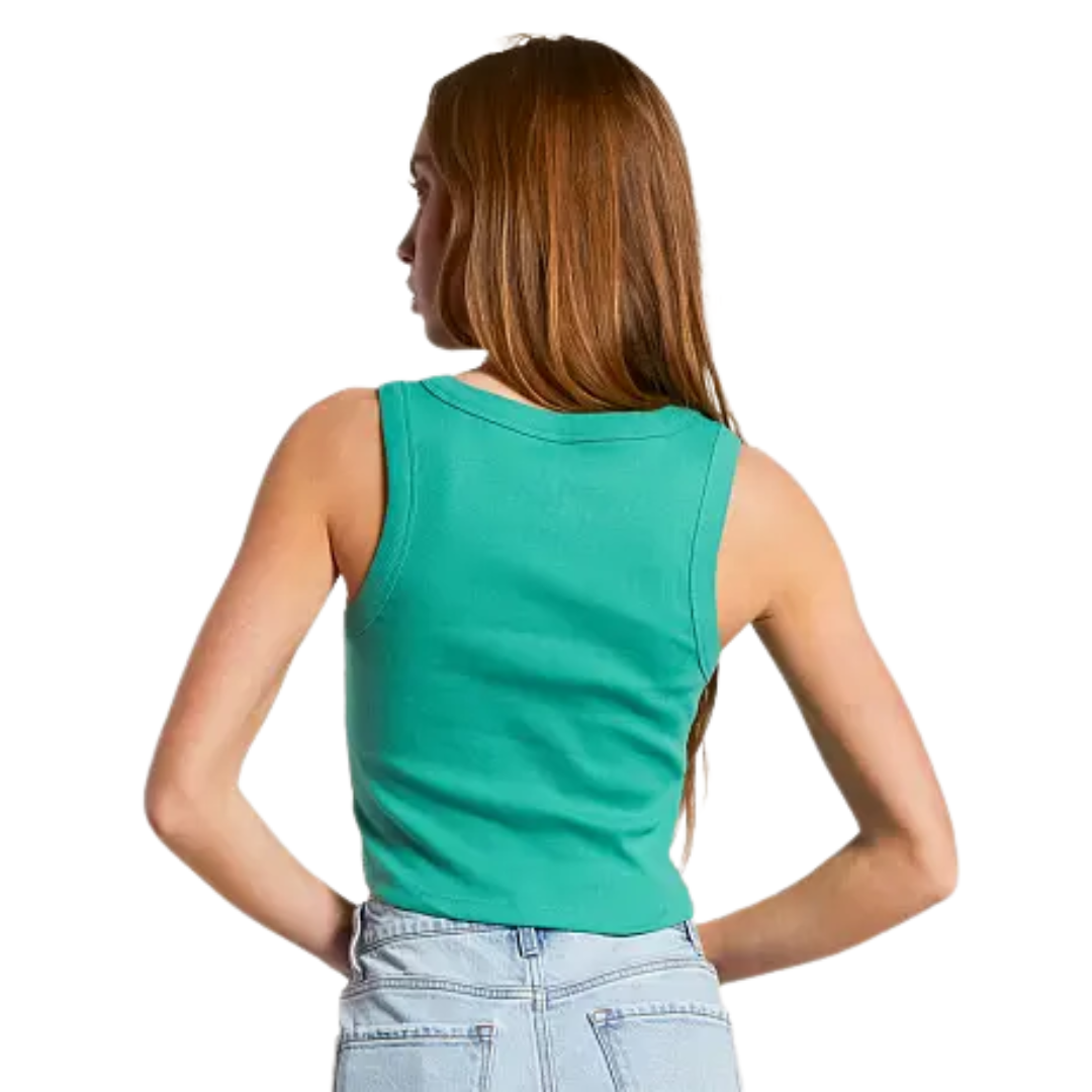 Billabong Billabong Women's New Beginnings Tank Island Green S Womens Tank Tops