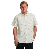 Billabong Billabong Men's Sundays Mini SS Cream M Mens Button Up Short Sleeve Shirts