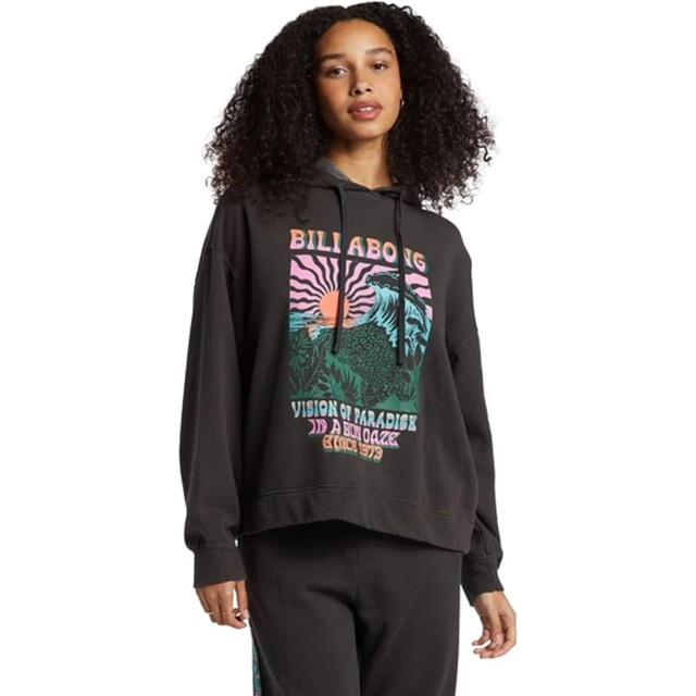 Billabong Billabong Women's Keep It Up Pullover Black Sands XS Womens Pull Over Hoodies