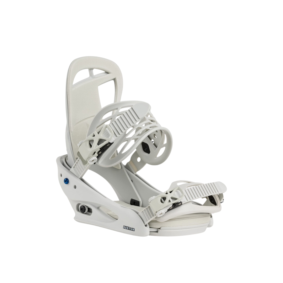 Burton Women's Citizen Re:Flex Snowboard Bindings - GRAY CLOUD Gray Cloud L Womens Snowboard Bindings