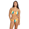Volcom Volcom Women's Along Those Lines Crop Multi S Womens Bikini Tops