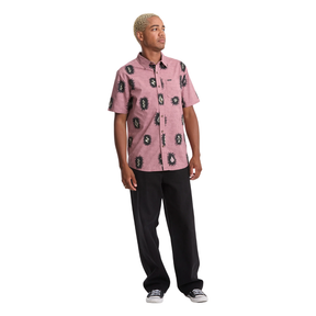 Volcom Volcom Men's Markerstone SS Stone Rose M Mens Button Up Short Sleeve Shirts