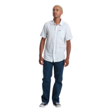 Volcom Volcom Men's Bankstone II Short Sleeve Button Up Light Blue Acid S Mens Button Up Short Sleeve Shirts