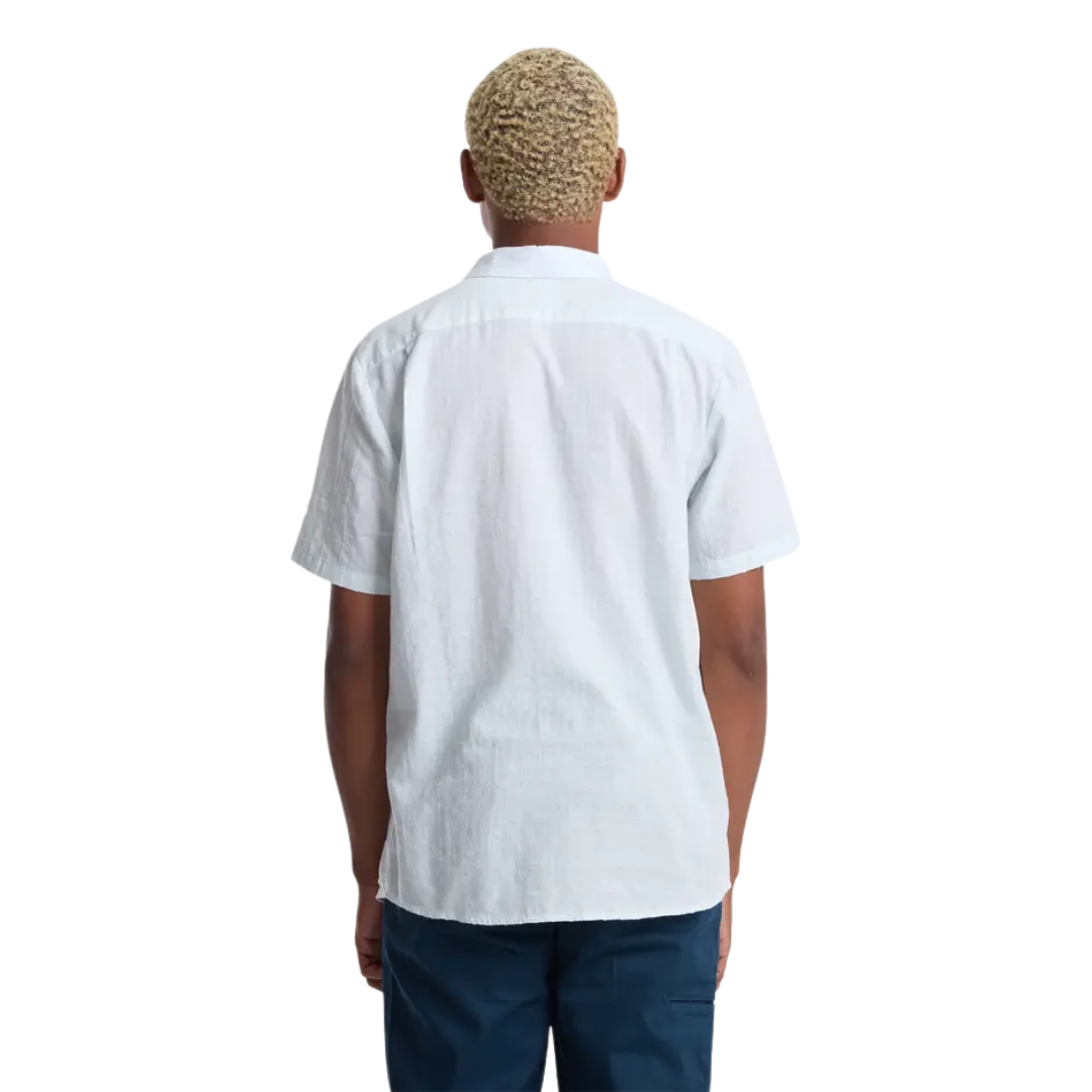 Volcom Volcom Men's Bankstone II Short Sleeve Button Up Light Blue Acid S Mens Button Up Short Sleeve Shirts