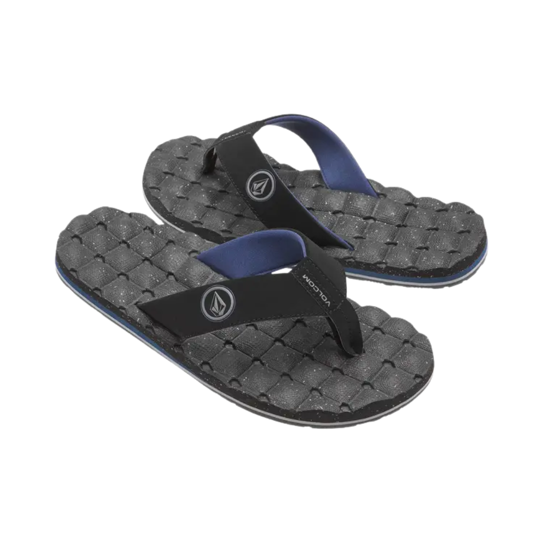 Volcom Volcom Men's Recliner Sandals - Grey Blue Grey Blue 9 Mens Sandals Flip Flop 5 to 11