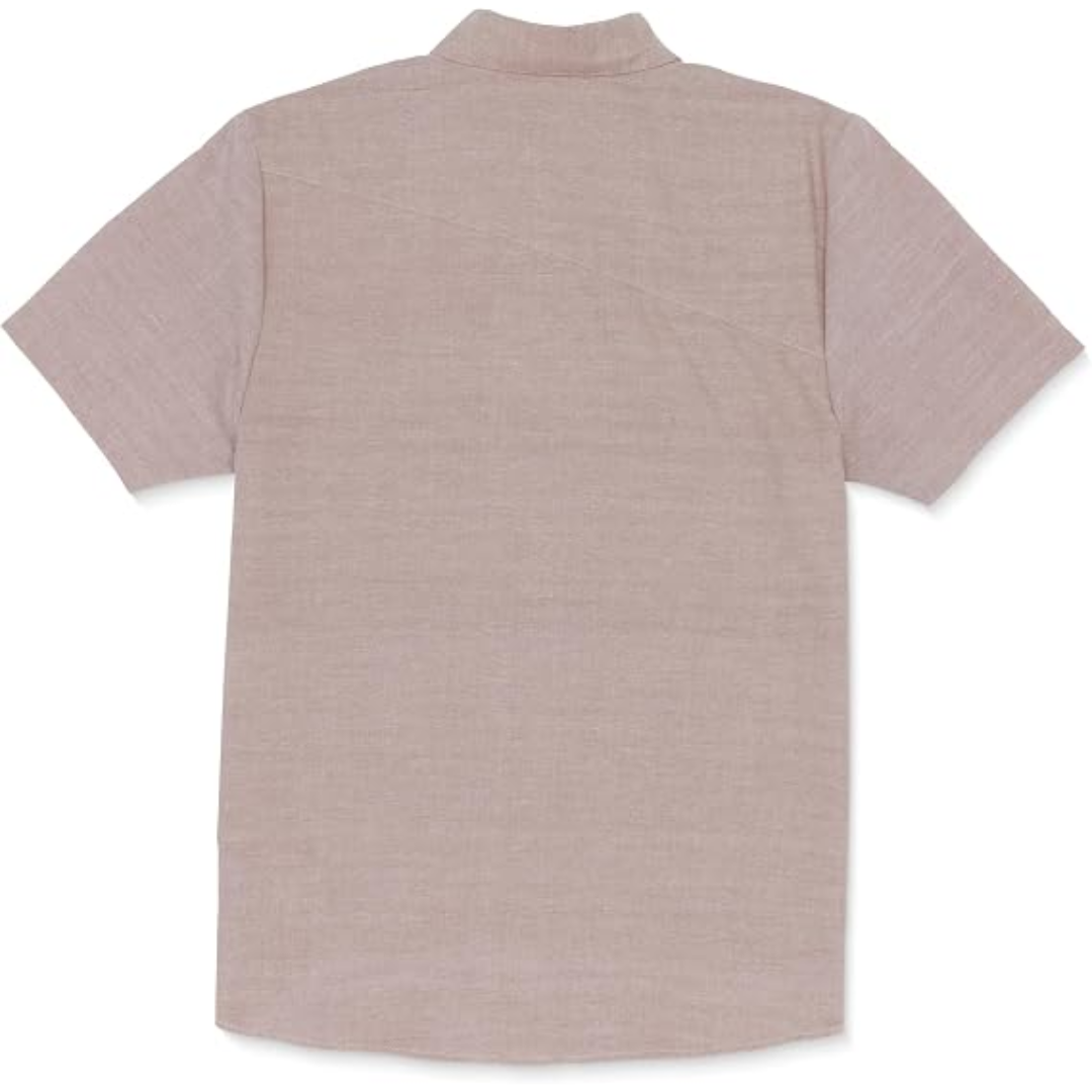 Volcom Volcom Men's Everett Oxford SS Nutmeg S Mens Button Up Short Sleeve Shirts