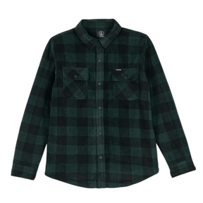 Volcom Volcom Men's Bowered II Lined Fleece Scarab M Mens Flannel Long Sleeve Shirts