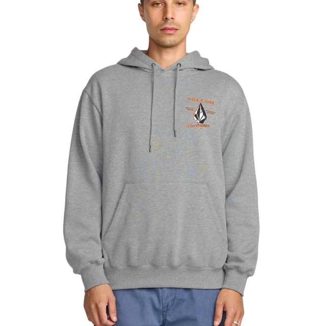 Volcom Volcom Men's Workwear Pullover Heather Grey S Mens Pullover Hoodies