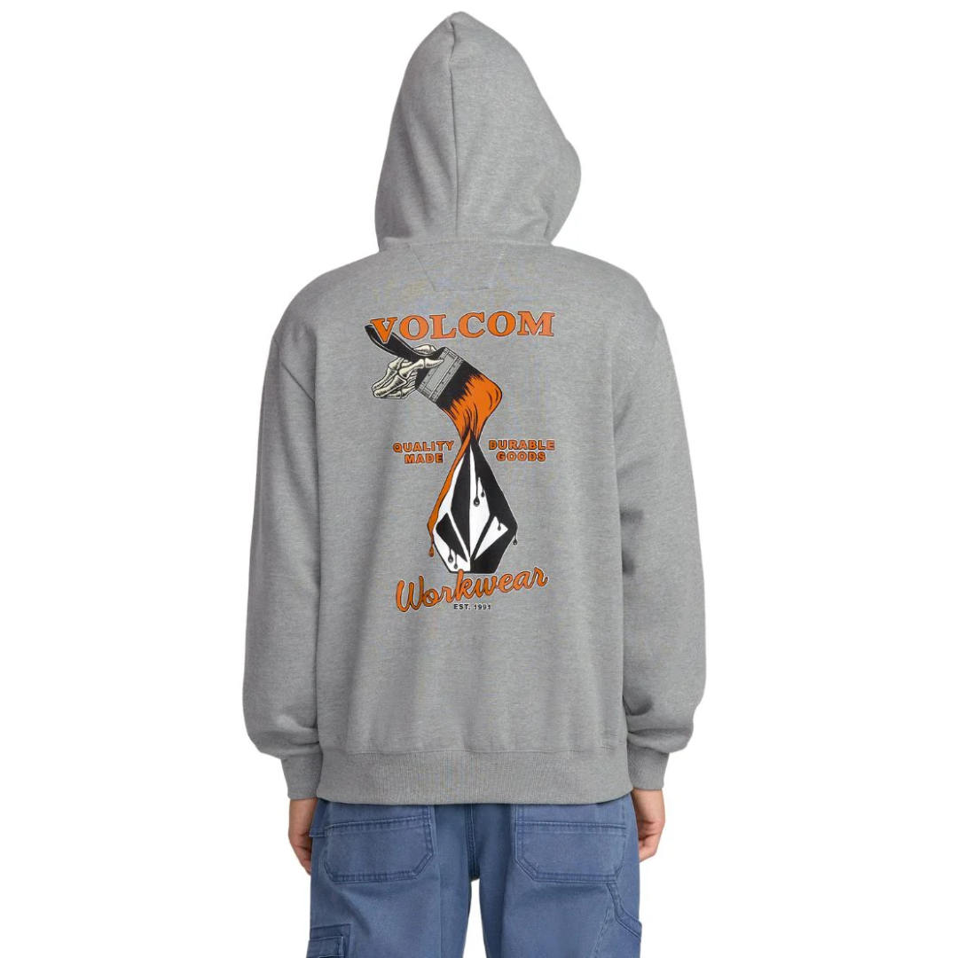 Volcom Volcom Men's Workwear Pullover Heather Grey S Mens Pullover Hoodies