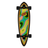 Santa Cruz Santa Cruz Pintail Oval Flame Lava Dot Multi 9.2 X 33 Longboard Deck - Top Mount Deck