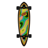 Santa Cruz Santa Cruz Pintail Oval Flame Lava Dot Multi 9.2 X 33 Longboard Deck - Top Mount Deck