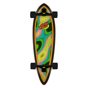 Santa Cruz Santa Cruz Pintail Oval Flame Lava Dot Multi 9.2 X 33 Longboard Deck - Top Mount Deck