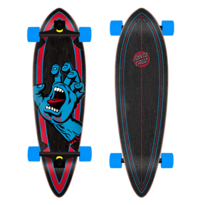 Santa Cruz Santa Cruz Pintail Screaming Hand Screaming Hand 9.2 X 33 Longboard Cruiser - 27 to 32 Inches