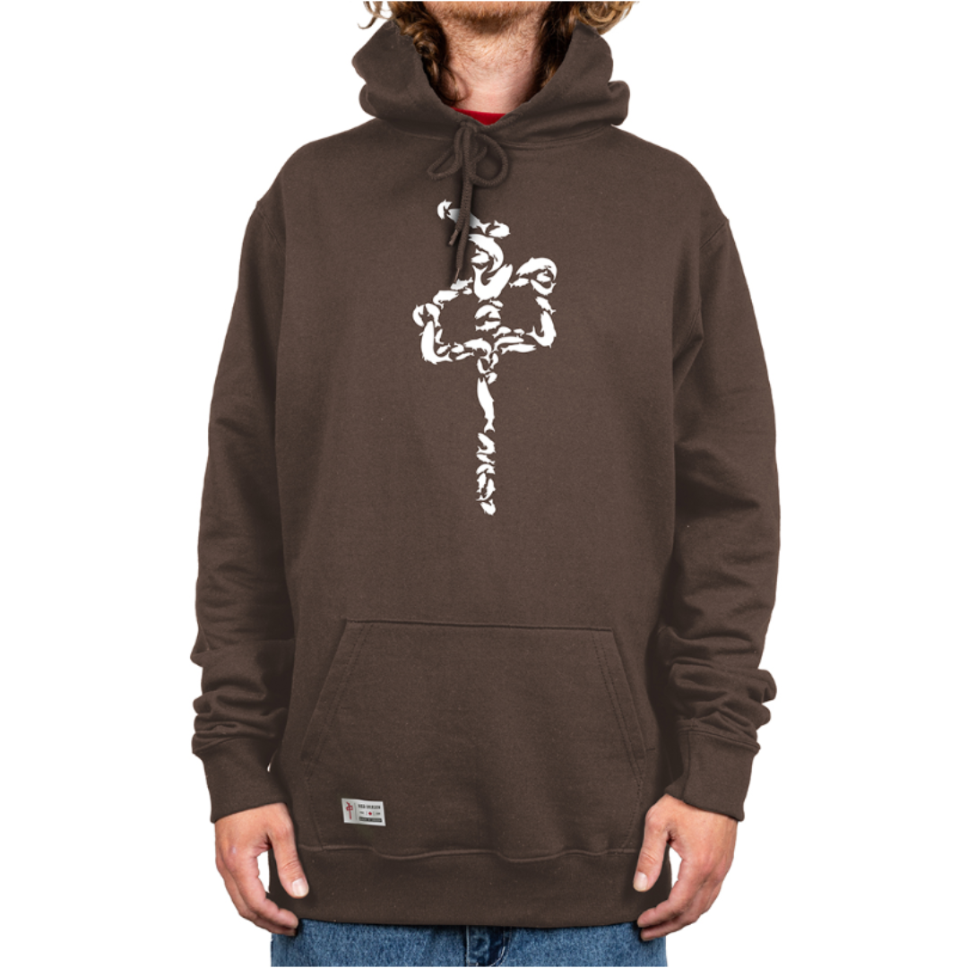 RDS RDS Men's CDN Angler Hoodie Brown L Mens Pullover Hoodies