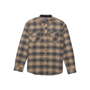 Salty Crew Salty Crew Men's Fathom LS Flannel Khaki M Mens Button Up Long Sleeve Shirts