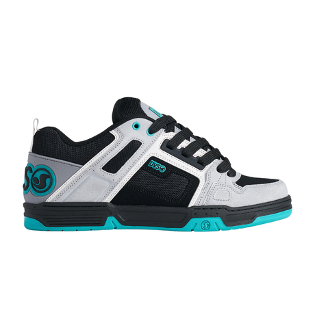DVS DVS Men's Comanche Skate Shoes - Grey Black Teal Suede Grey Black Teal Suede 10 Mens Skate Shoes 6 to 18